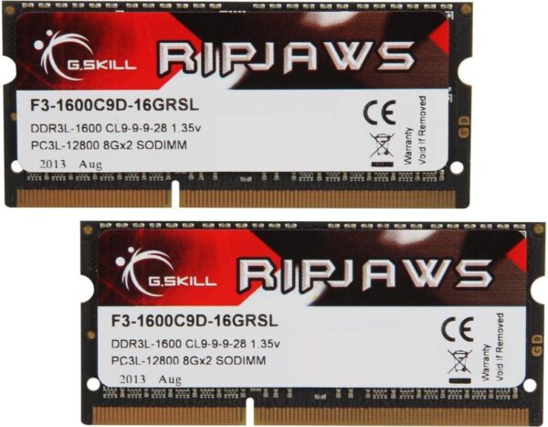 G.Skill Ripjaws 8GB DDR3 1600MHz SO-DIMM Laptop RAM