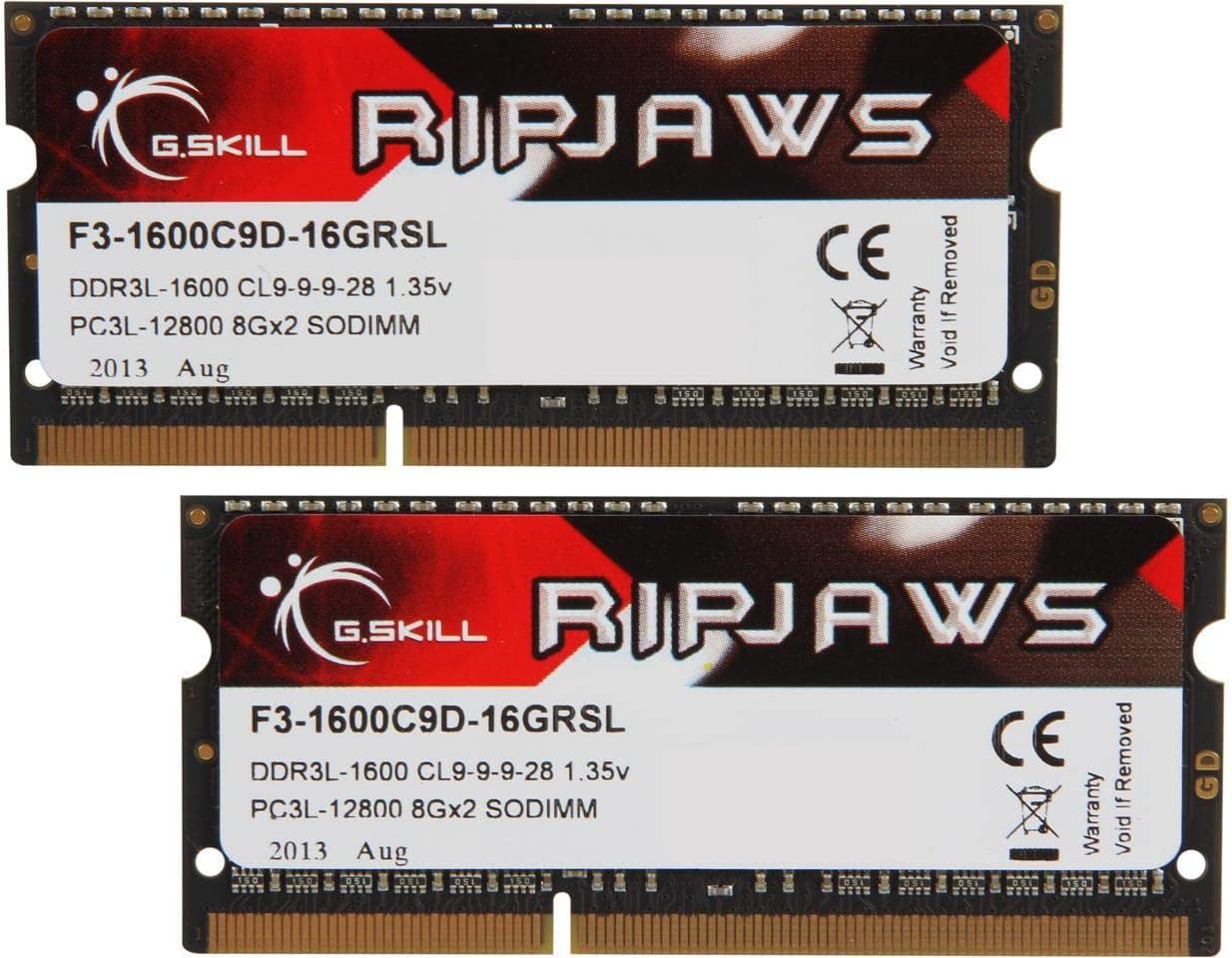 G.Skill Ripjaws 8GB DDR3 1600MHz SO-DIMM Laptop RAM