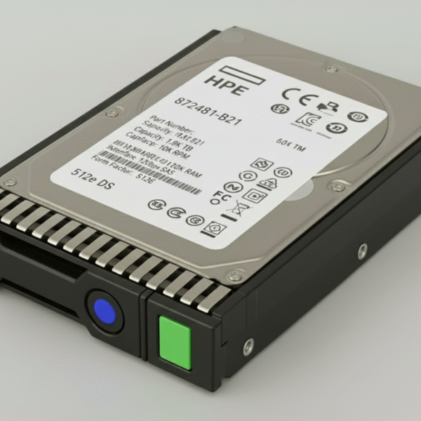 HPE 1.8TB SAS 12Gb/sec 10K SFF SC 512e DS Hard Disk Drive. (Part Number: 872481-B21)
