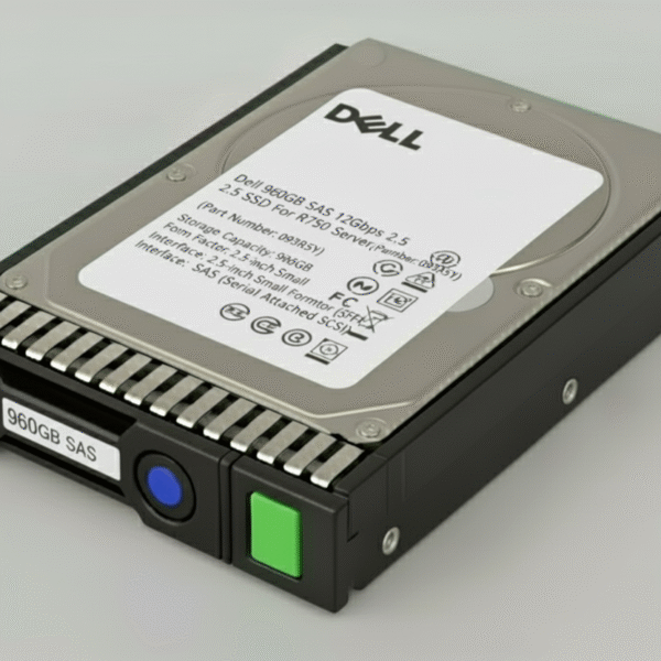 Dell 960GB SAS 12Gbps 2.5 SSD For R750 Server. (Part Number: 093R5Y)