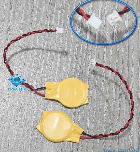 CMOS Battery 3V Lithium Cell 2pin Wire Laptop Motherboard BIOS